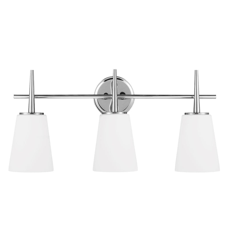 Driscoll 3-Light Bath Vanity Light in Chrome