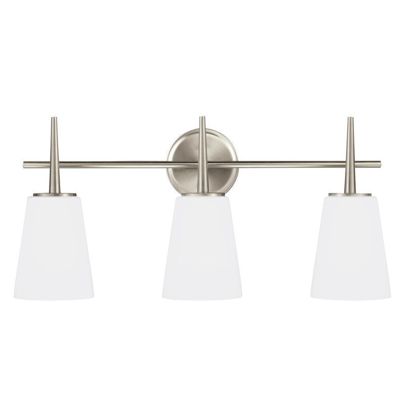 Driscoll 3-Light Bath Vanity Light in Brushed Nickel