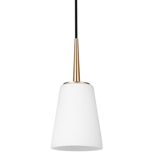 Driscoll Mini Pendant in Satin Brass