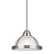 Pratt Street Prismatic Mini Pendant in Brushed Nickel