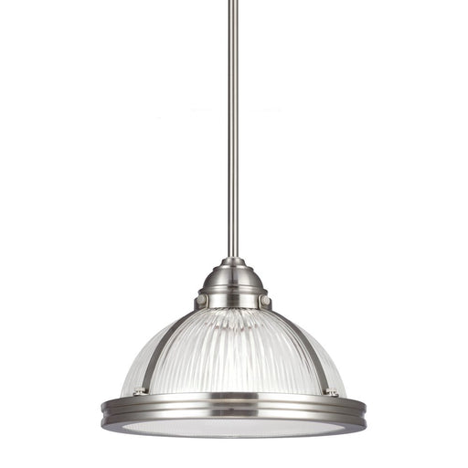 Pratt Street Prismatic Mini Pendant in Brushed Nickel