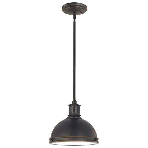 Pratt Street Metal One Light Pendant in Autumn Bronze