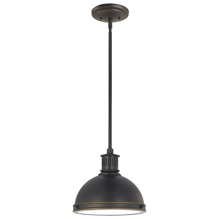 Pratt Street Metal One Light Pendant in Autumn Bronze