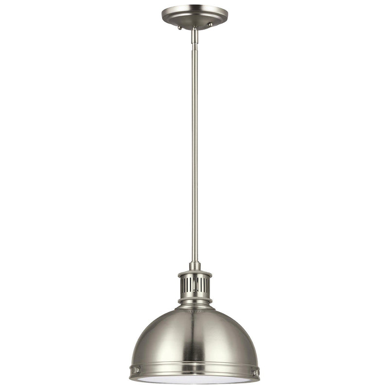 Pratt Street Metal Mini Pendant in Brushed Nickel
