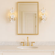 Petal Court 2-Light 17.5" Wall Sconce in French Gold