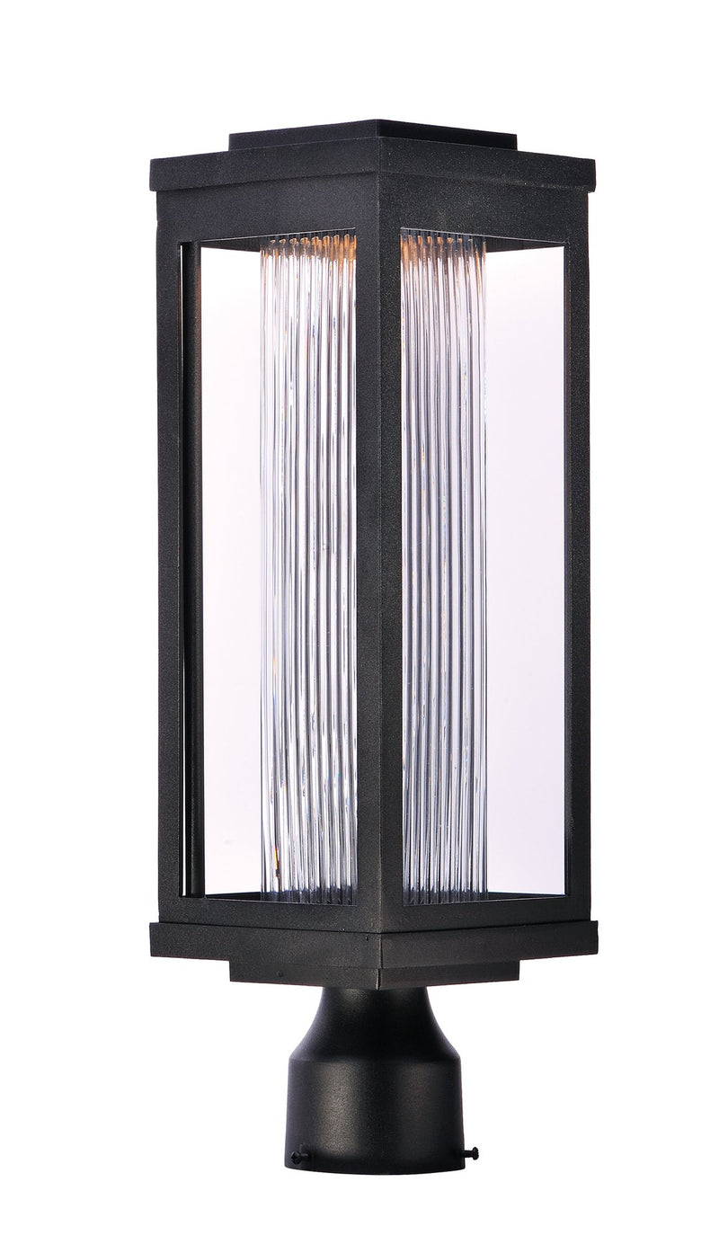 Salon LED Outdoor Post Light in Black