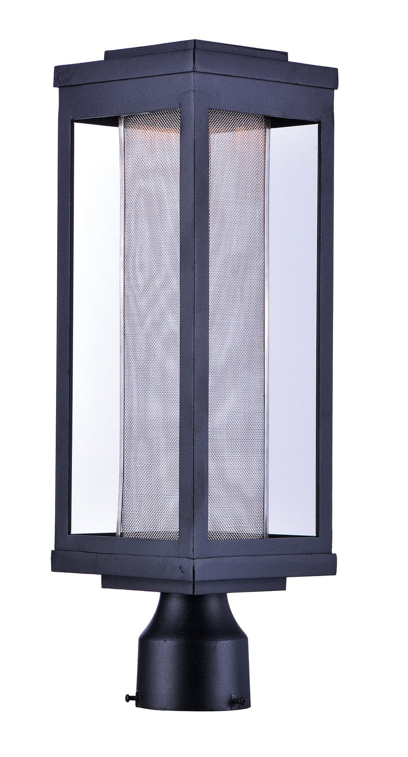 Salon LED Outdoor Post Light in Black