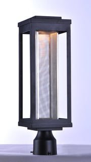 Salon LED Outdoor Post Light in Black