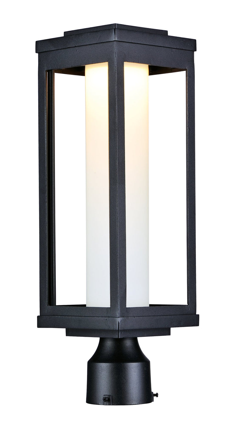 Salon LED Outdoor Post Light in Black