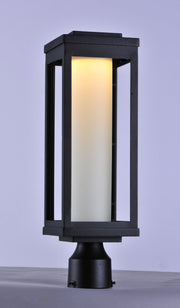 Salon LED Outdoor Post Light in Black
