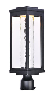 Salon LED Outdoor Post Light in Black