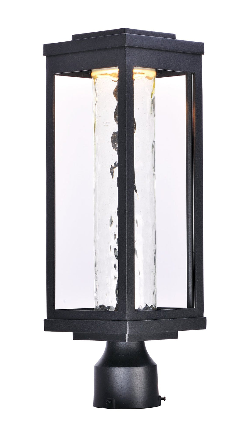 Salon LED Outdoor Post Light in Black