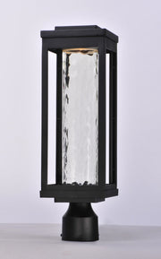 Salon LED Outdoor Post Light in Black