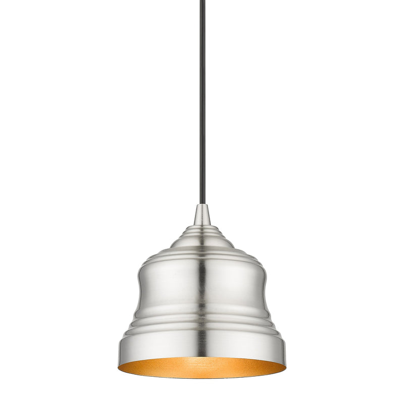 Endicott Mini Bell Pendant in Brushed Nickel