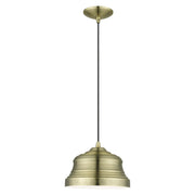 Endicott Bell Pendant in Antique Brass