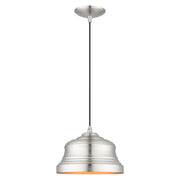 Endicott Bell Pendant in Brushed Nickel