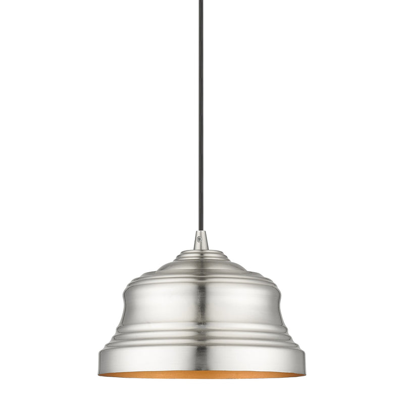 Endicott Bell Pendant in Brushed Nickel