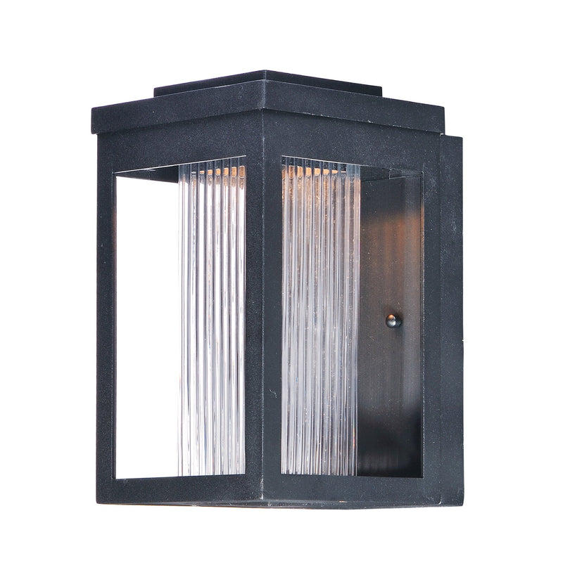 Salon 10" LED Outdoor Wall Sconce in Black