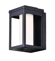 Salon 10" LED Outdoor Wall Sconce in Black