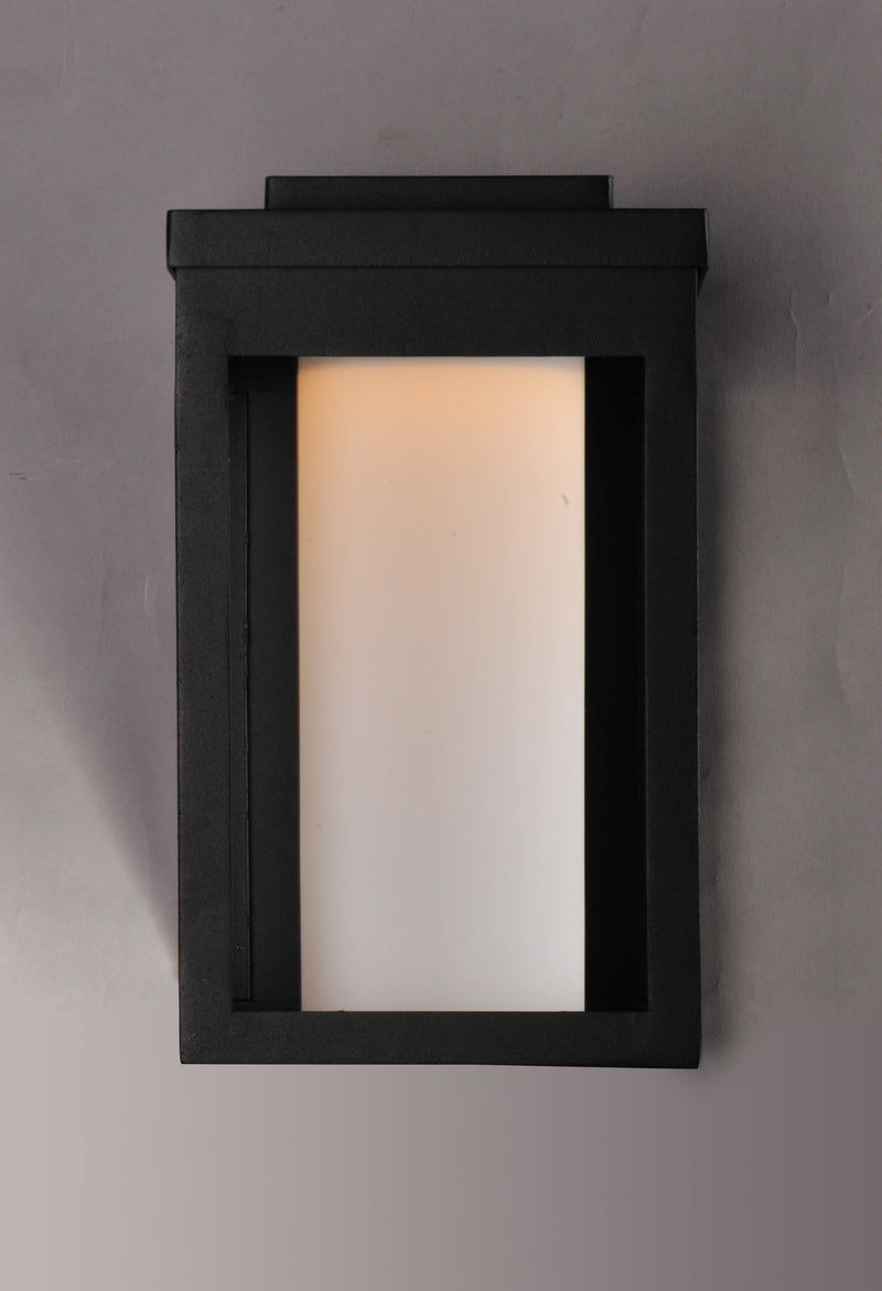 Salon 10" LED Outdoor Wall Sconce in Black