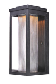Salon 15" LED Outdoor Wall Sconce in Black