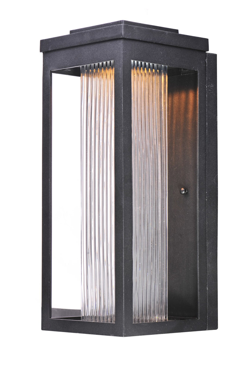 Salon 15" LED Outdoor Wall Sconce in Black