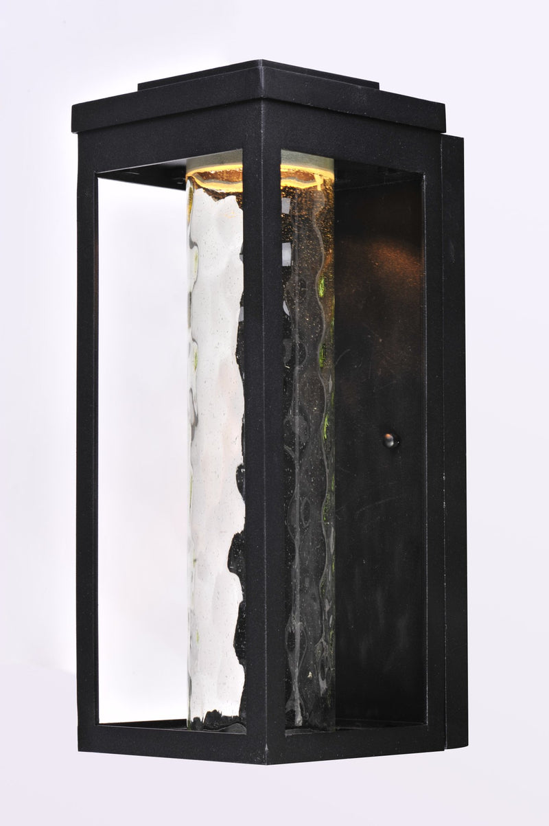 Salon 15" LED Outdoor Wall Sconce in Black