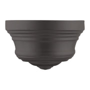 Endicott ADA Wall Sconce in Bronze with Antique Brass Finish Accents