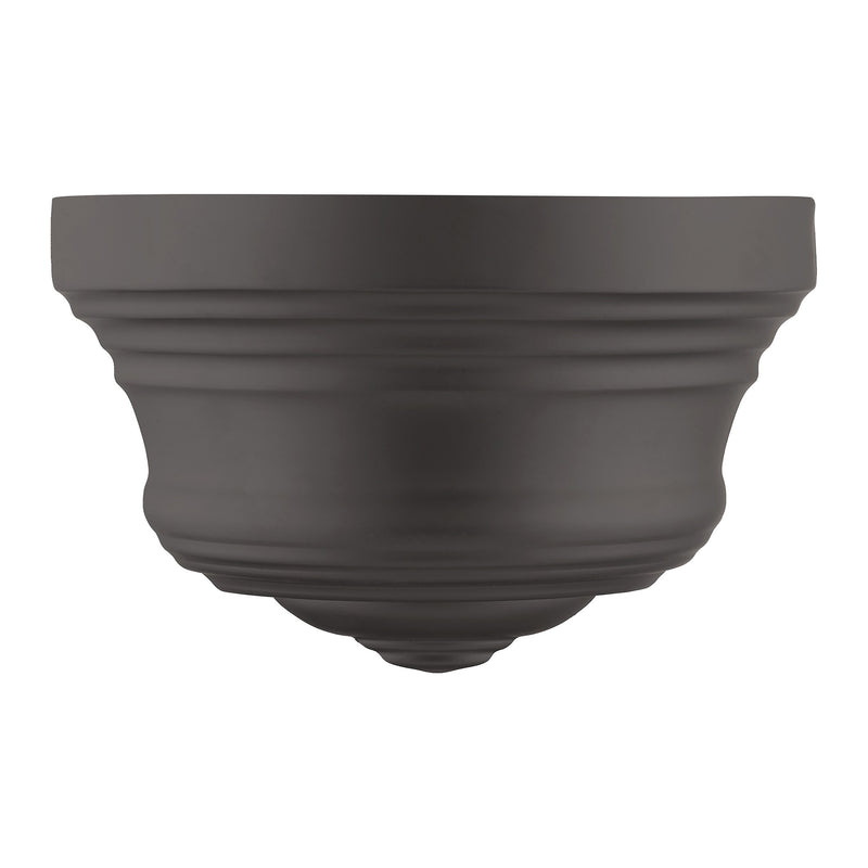 Endicott ADA Wall Sconce in Bronze with Antique Brass Finish Accents