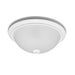 Geary One Light Flush Mount in White