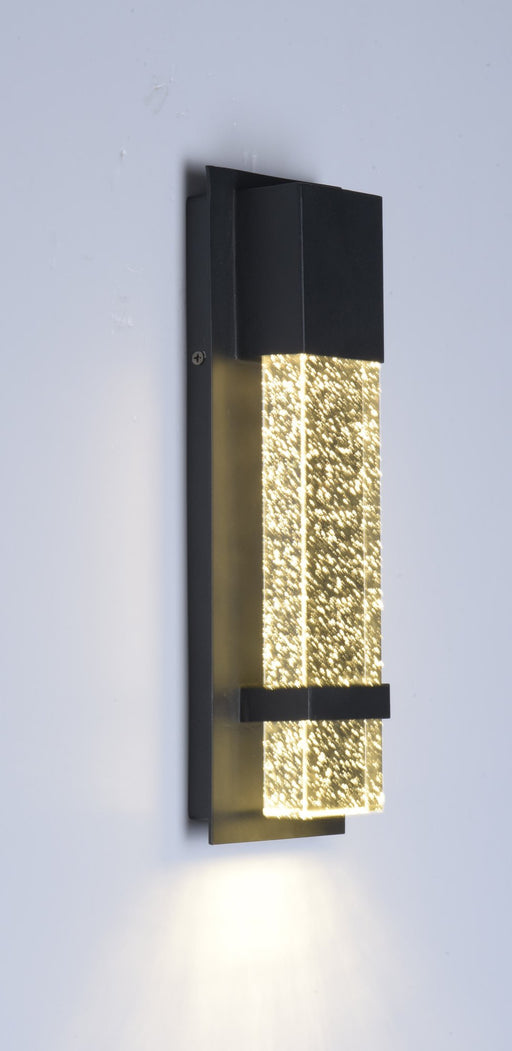 Cascade Small LED Outdoor Wall Sconce in Black