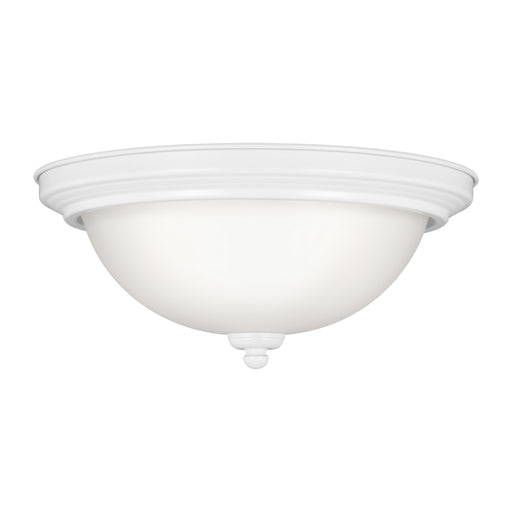 Geary Two Light Flush Mount in White