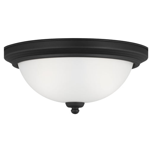 Geary 2-Light Flush Mount in Midnight Black