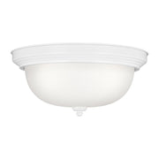 Geary 3-Light Flush Mount in White
