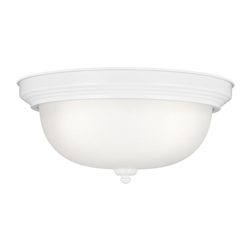 Geary 3-Light Flush Mount in White