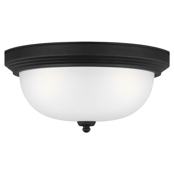 Geary Three Light Flush Mount in Midnight Black