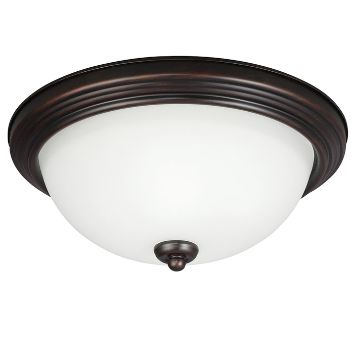 Geary One Light Flush Mount in Bronze