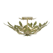 Broche 4 Light 20.75" Semi Flush Mount in Champagne Green Tea