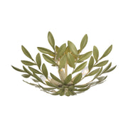 Broche 4 Light 20.75" Semi Flush Mount in Champagne Green Tea