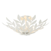 Broche 4 Light 20.75" Semi Flush Mount in Matte White