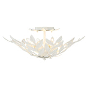 Broche 4 Light 20.75" Semi Flush Mount in Matte White