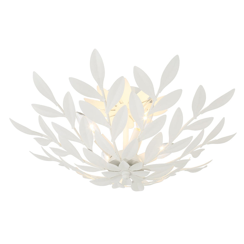 Broche 4 Light 20.75" Semi Flush Mount in Matte White