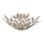 Broche 4 Light 20.75" Semi Flush Mount in Antique Silver