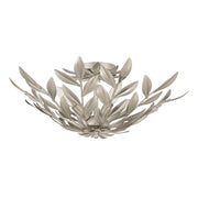Broche 4 Light 20.75" Semi Flush Mount in Antique Silver