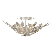 Broche 4 Light 20.75" Semi Flush Mount in Antique Silver