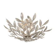 Broche 4 Light 20.75" Semi Flush Mount in Antique Silver