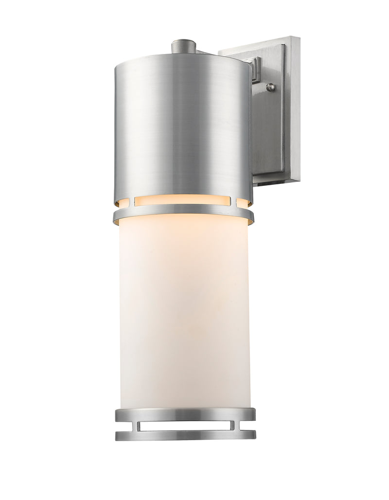 Luminata 1 Light 5.88" Outdoor Wall Light in Brushed Aluminum