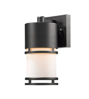 Luminata 1 Light 4.38" Outdoor Wall Light in Matte Opal