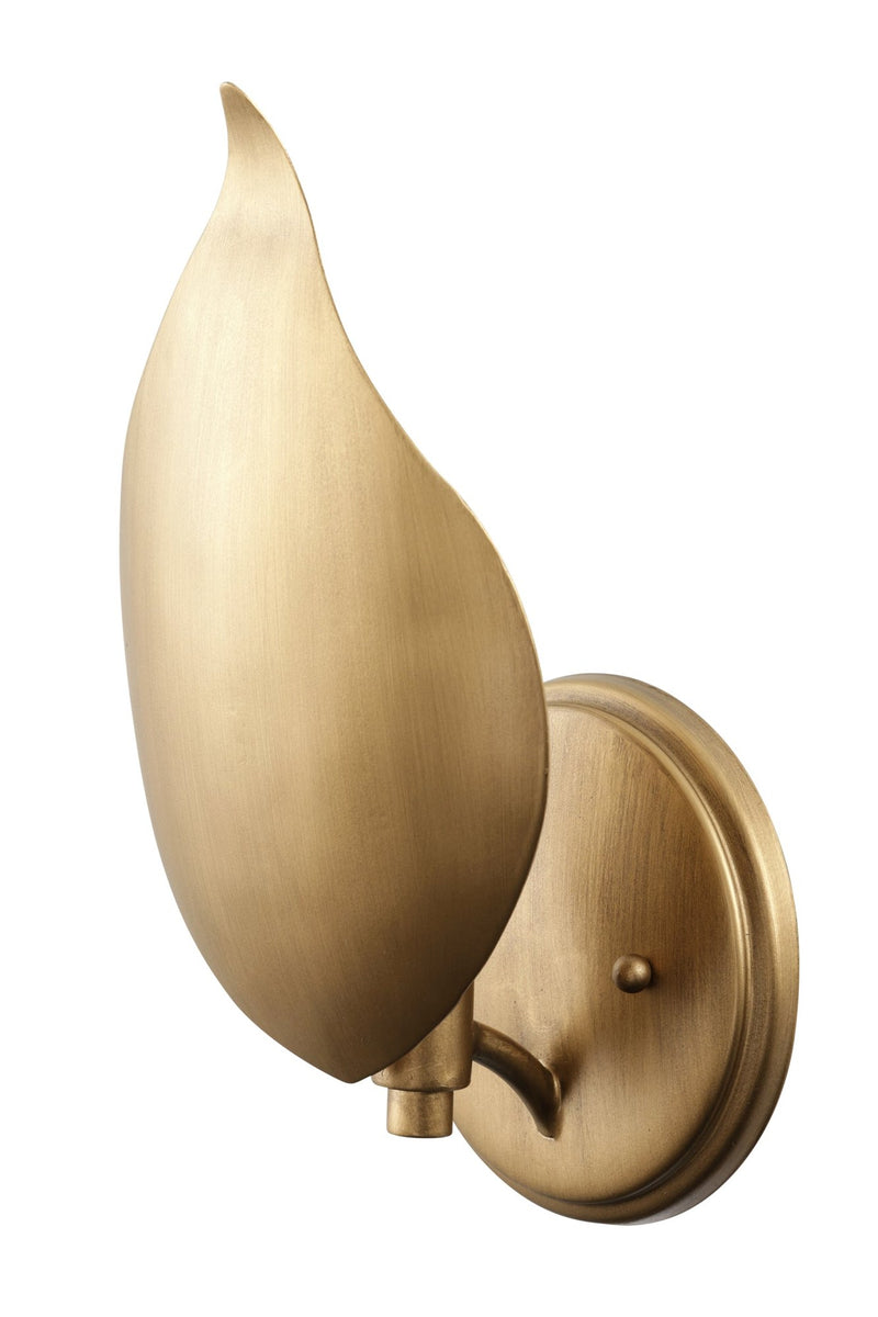 Petal Reign 11.25" Wall Sconce in Brass Kisser