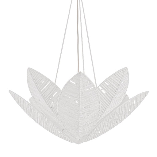 Azores 3-Light Chandelier in Warm Silver Leaf
